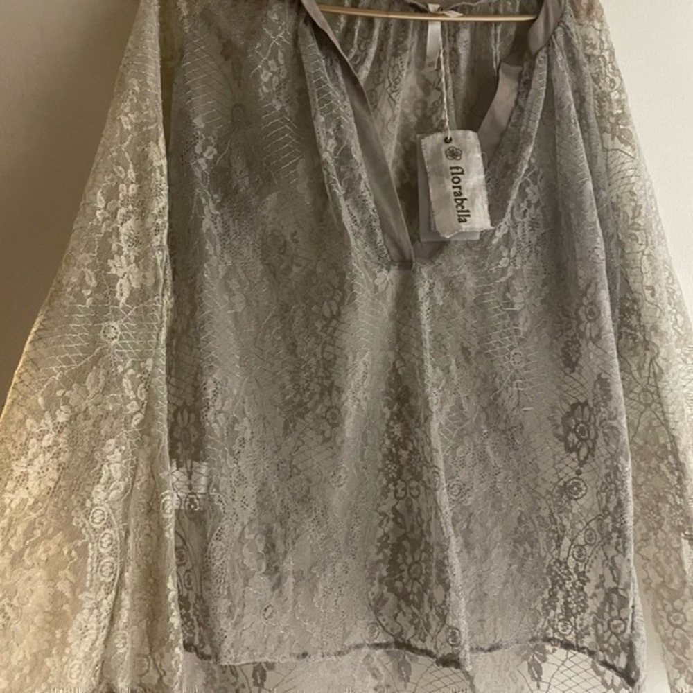 flora bella pechino lace tunic top XS